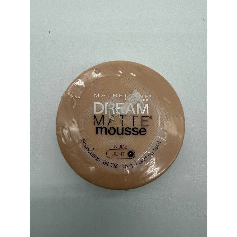 Maybelline Dream Matte Mousse Foundation Nude Light 4 0.64 Oz Sealed New